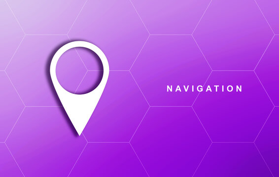 2d rendering Red map pointer
