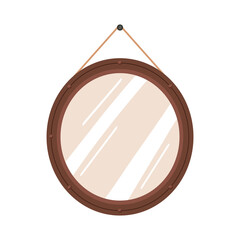 Wall Mural - circular mirror hanging