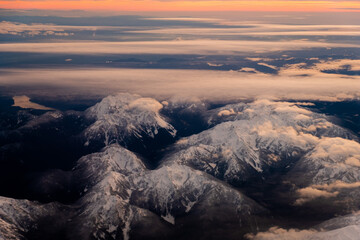 Wall Mural - clouds background and texture, clouds from airplane window