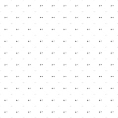 Poster - Square seamless background pattern from geometric shapes are different sizes and opacity. The pattern is evenly filled with small black social distance symbols. Vector illustration on white background