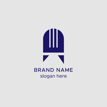 Abstract A letter logo design Template