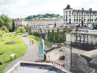 Wall Mural - Beautiful shot of the Parade Gardens during the day in Bristol, UK