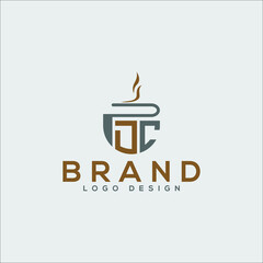 coffee cup logo Creative Initials Logo Letter ( dc ) Coffee Logo Design, Coffee, Café, Business PNG and Vector with Transparent Background for