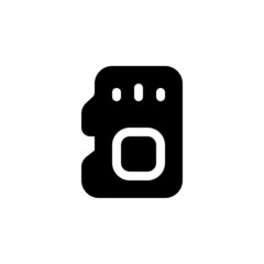 Poster - memory card vector icon. computer component icon solid style. perfect use for logo, presentation, website, and more. simple modern icon design solid style
