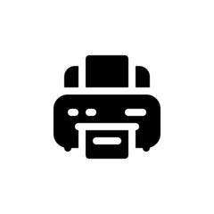 Poster - printer vector icon. computer component icon solid style. perfect use for logo, presentation, website, and more. simple modern icon design solid style