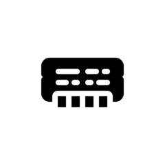 Poster - ram vector icon. computer component icon solid style. perfect use for logo, presentation, website, and more. simple modern icon design solid style