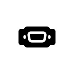 Poster - vga port vector icon. computer component icon solid style. perfect use for logo, presentation, website, and more. simple modern icon design solid style