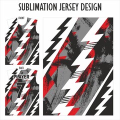 Soccer jersey pattern design.Sublimation t shirt. Football soccer kit. Basketball jersey. Sport suit.