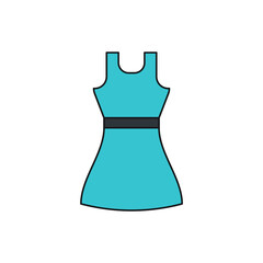 Sticker - dress vector for symbol icon website presentation