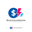 © Top Studio - Thunder Money logo vector template, Creative Money logo design concepts