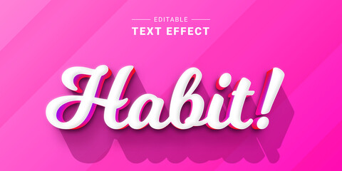 Sticker - Editable Text Effect Mockup. Vector Graphic Style