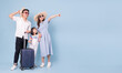 © Timeimage - Image of young Asian family travel concept background