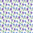 © Ellivelli - Watercolor seamless pattern with various decorative flowers and leaves