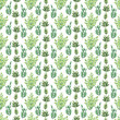 © Ellivelli - Watercolor seamless pattern with various decorative flowers and leaves
