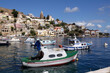 canvas print picture - Boote bei Symi