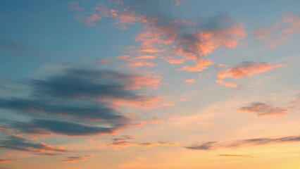 4k uhd : timelapse of beautiful sky with clouds background, sky with clouds and sun. cloud timelapse