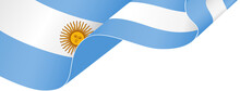 Argentina Flag Wave  Isolated  On Png Or Transparent Background,Symbol Argentina,template For Banner,card,advertising ,promote,and Business Matching Country Poster, Vector Illustration