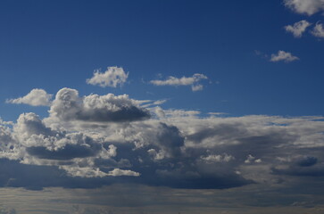 blue sky with cloud closeup