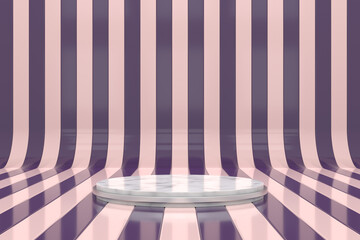 Wall Mural - product display design with colorful background. 3d rendering.