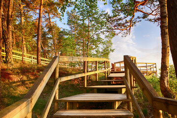 Canvas Print - Sunset at Saulkrasti, Latvia