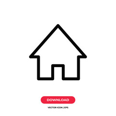 Poster - Home icon vector. House sign