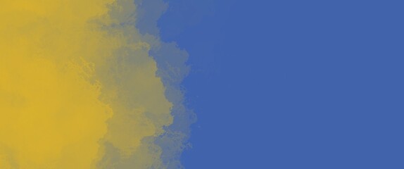 Wall Mural - blue and yellow paint