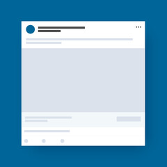 LinkedIn Social Media Template Mockup Simple Page Profile