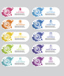 © Mariia - Infographic Banned Internet icons vector illustration. 10 colored steps info template with editable text.
