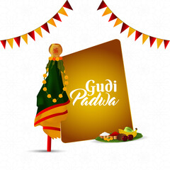 Wall Mural - Happy ugadi celebration greeting card