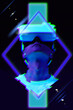 © nuclear_lily - Concept of virtual, augmented and extended reality. Contemporary art collage.