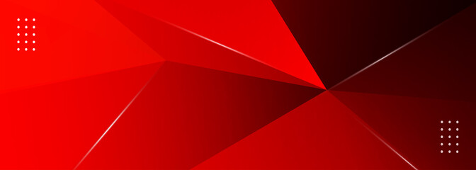 Wall Mural - abstract low triangular modern pattern polygonal red pattern banner template