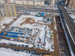 © Adsloboda - Construction of a new subway station. Construction of subway tunnels in trenches in new residential buildings. Aerial view. Underground construction in Russia.
