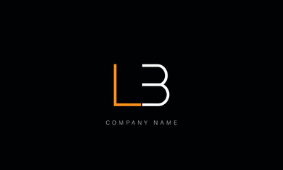 BL, LB, BL, Letters logo monogram