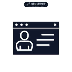 Wall Mural - blogging icon symbol template for graphic and web design collection logo vector illustration