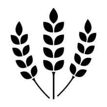 Wheat Icon. Agriculture Wheat Symbol. Vector Illustration