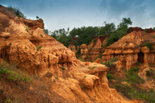 Gongoni, Called "grand Canyon" Of West Bengal, Gorge Of Red Soil, India