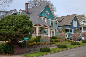 Highland drive residential neighborhood Seattle WA.