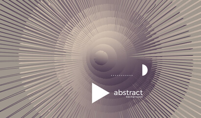 Poster - Abstract wavy background for brochure, cover and flyer. Dynamic particle strive out from center. vector illustration for multipurpose usage like technology, science.
