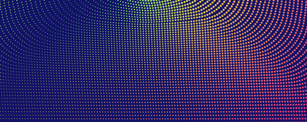 Poster - Abstract wavy background for brochure, cover and flyer. Colorful dynamic particle wave graphic vector illustration for multipurpose usage like technology, science.
