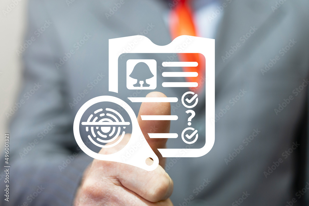 Concept of KYC Know Your Customer Technology. KYC Security Protocol ...