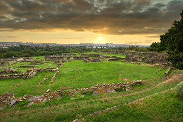 Sticker - Ruins of Salona an ancient Roman capital of Dalmatia. Croatia