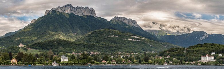 Canvas Print - Lake Annecy panorama