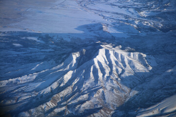 Canvas Print - view from the top of the mountain