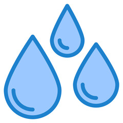 Wall Mural - water blue style icon