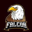 head eagle angry mascot for sports and esports logo vector illustration