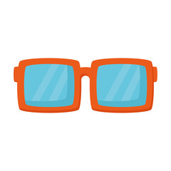 Sticker - red glasses design