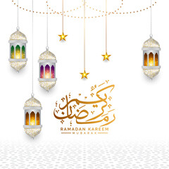 Canvas Print - 3d silver lantern islamic luxury ramadan or ramadhan banner with pattern for eid al fitr or adha ramzan milad un nabi mubarak background