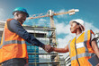 © Allistair/peopleimages.com - The perfect blend of construction skills and collaborative skills. Shot of two builders shaking hands at a construction site.
