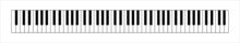 Piano Keyboard. Piano Vector Diagram. Musical Instrument Illustration.