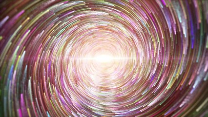 Wall Mural - Colorful universe galaxy star track is spectacular motion. Multicolored particle light keeps rotating, beautiful universe space star track, elegant wedding stage party performance celebration video.